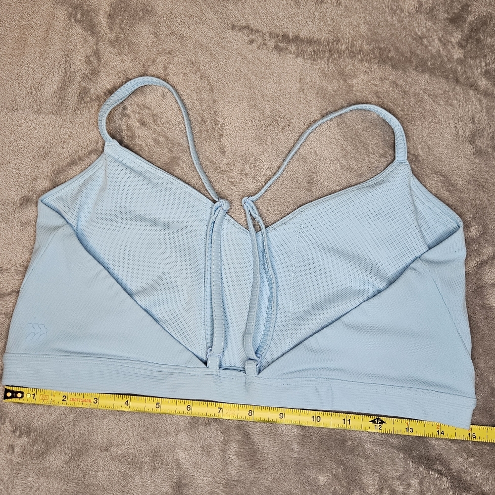 All In Motion Fine Rib Bra In Blue Denim - Size L - Picture 5 of 6